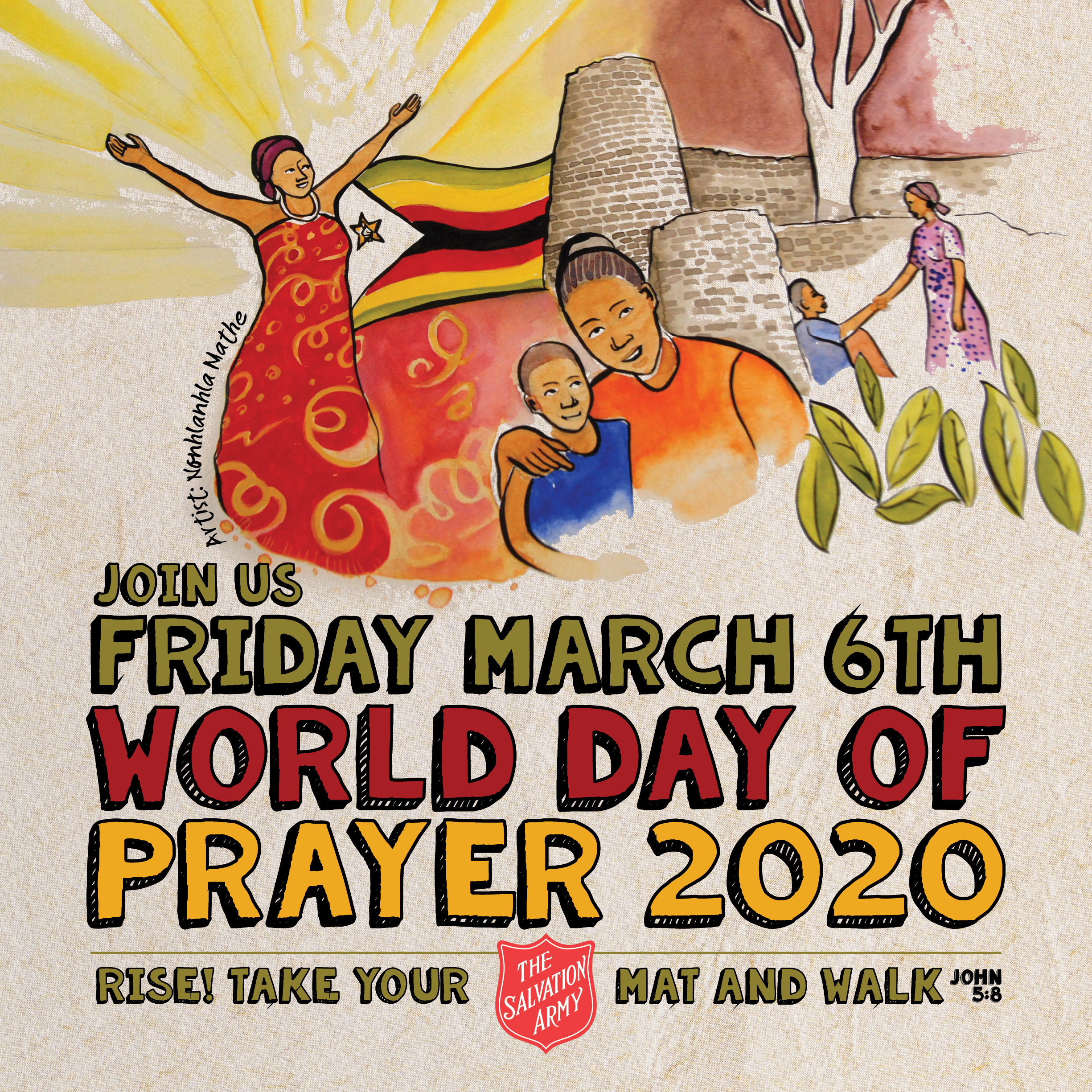 Use our free resources for World Day of Prayer 2020 Rise! Take Your